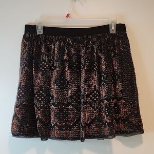 Fossil Multi Layered Stretch Lace Skirt Women's Sz Small Beautiful EUC NICE!